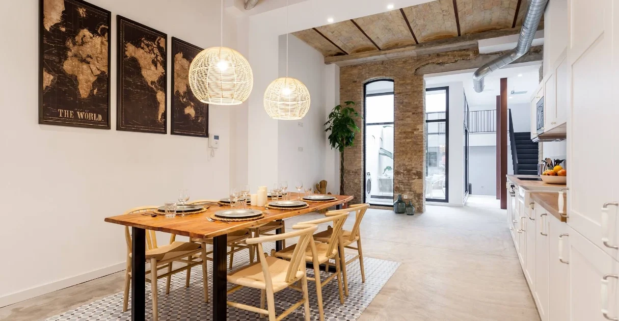 los mejores apartamentos turísticos en Valencia comedor