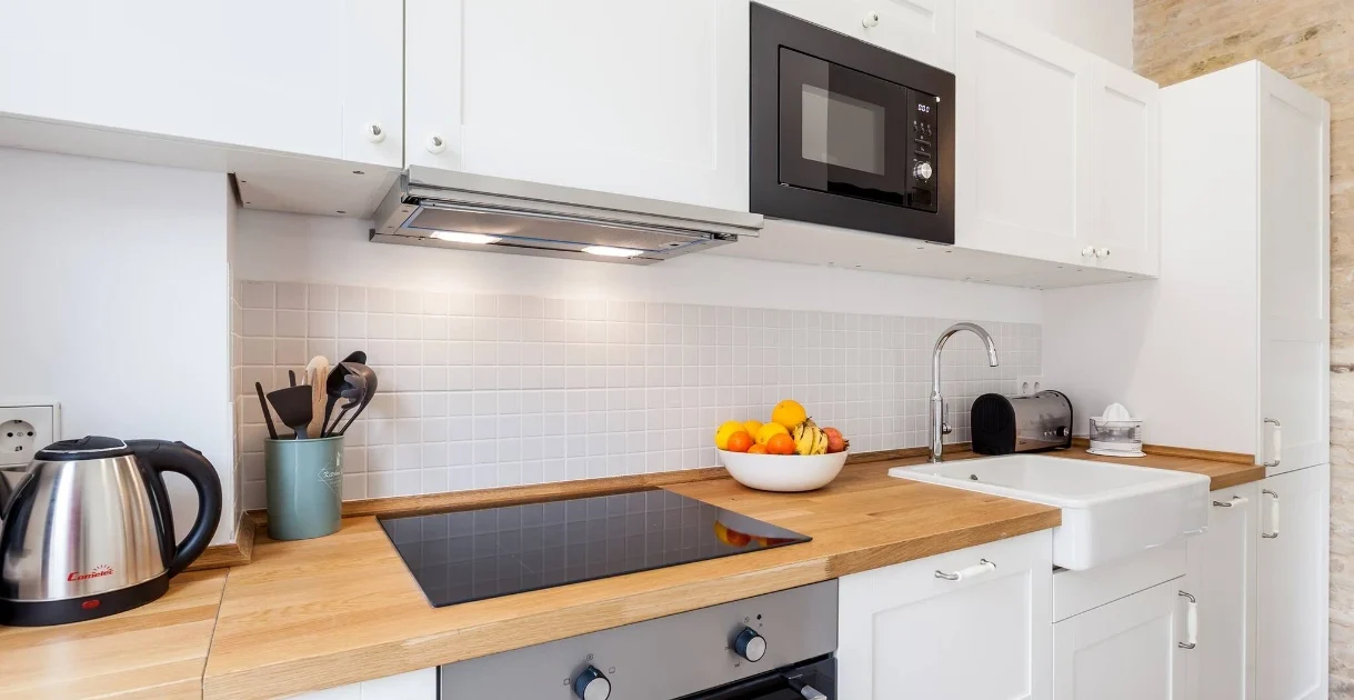 Apartamentos Turísticos en el Centro de Valencia dormitorio cocina
