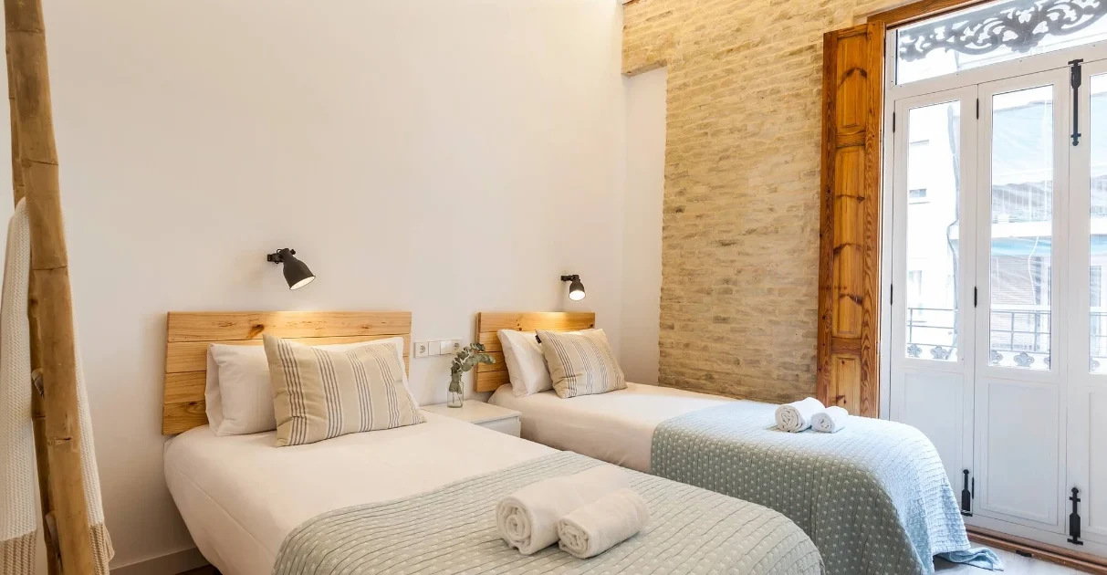 Apartamentos Turísticos en el Centro de Valencia dormitorio