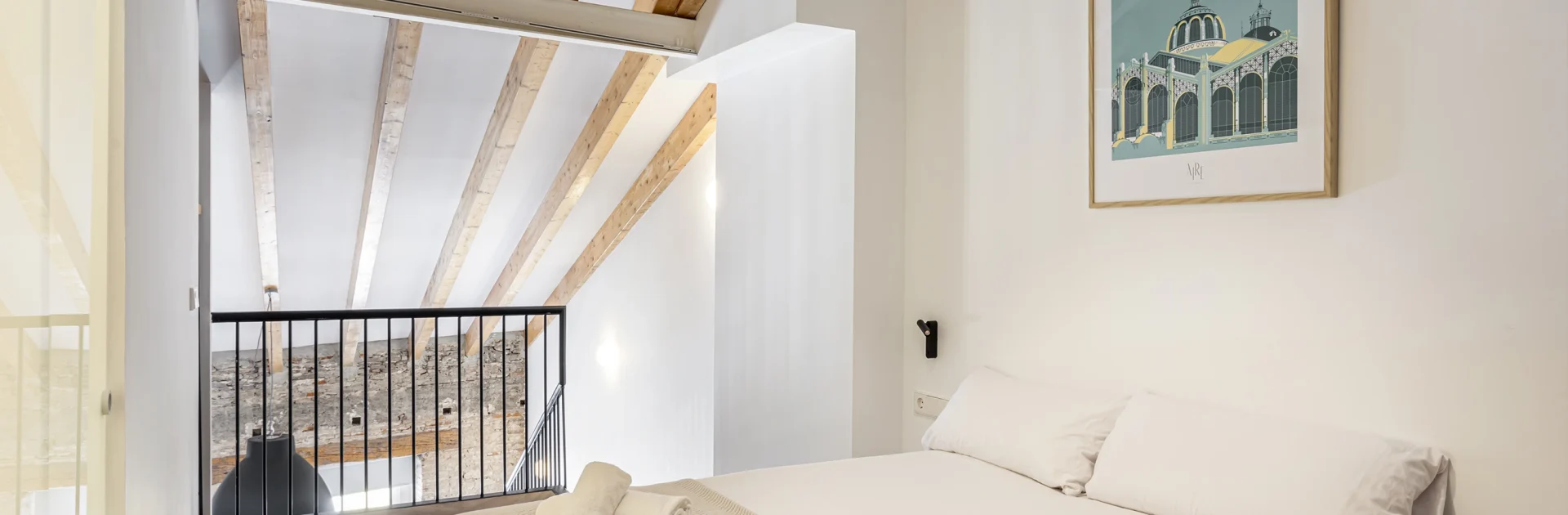 apartamentos turísticos en Valencia con buena ubicación calle Espartero dormitorio